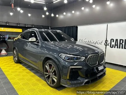 용산구 랩핑, 마포구 랩핑 BMW X6 반무광 사틴블랙으로 전체랩핑 !! / 용산구 문배동