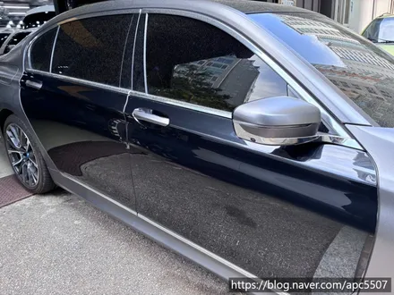 BMW 7시리즈 사틴 다크 그레이 랩핑 재시공 사례 | 강남 랩핑 잘하는 서울랩핑 / 용산구 문배동