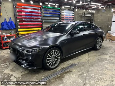 벤츠 amg gt 사틴블랙 전체 랩핑 / 용산구 문배동