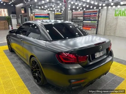 용산구 랩핑, 마포구랩핑 BMW M4 컨버터블 메탈릭 블랙 락그레이 필름으로 전체랩핑 시공 가보자고 -! / 용산구 문배동