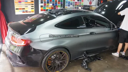 c63s amg 두달만에 랩핑제거 이유는?? / 용산구 문배동