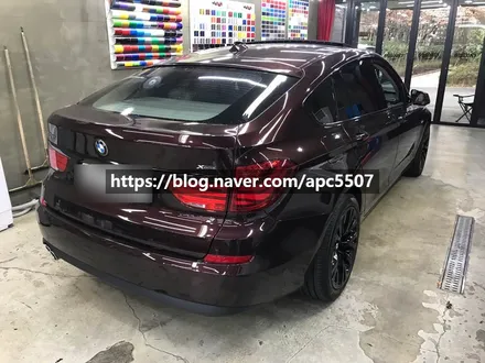 자동차랩핑 bmw차량에 블랙브러시로 메탈릭스럽게! / 용산구 문배동