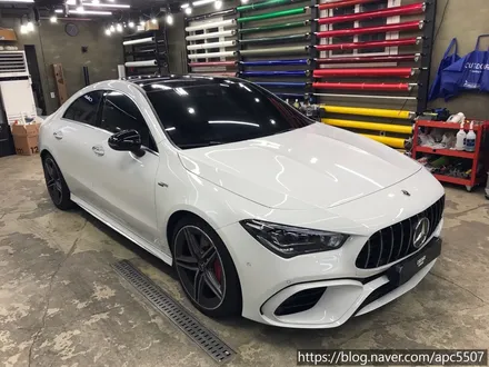 벤츠 CLA 45 S AMG  튜닝/ 루프스킨, 사이드미러 시공 / 용산구 문배동