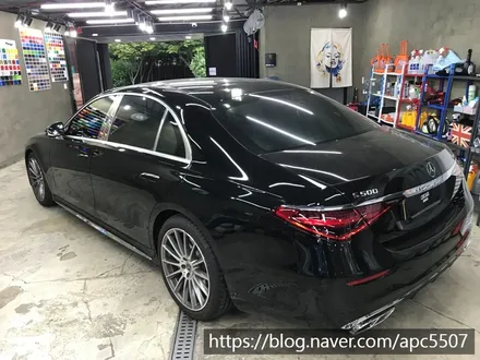 벤츠 S500 크롬죽이기  랩핑 / 용산구 문배동