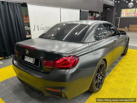 용산구 랩핑, 마포구랩핑 BMW M4 컨버터블 메탈릭 블랙 락그레이 필름으로 전체랩핑 시공 가보자고 -! / 용산구 문배동