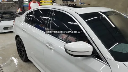 bmw 5시리즈 부분랩핑 시공[#마포구랩핑][#용산구랩핑] / 용산구 문배동