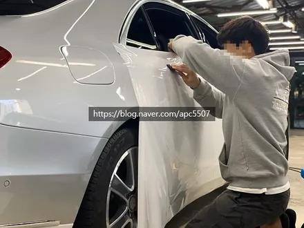 화이트에도 퀄리티가 존재한다! \'벤츠 S350\' 자동차 래핑 / 용산구 문배동