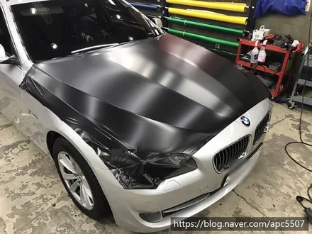 bmw f10 사틴 블랙 랩핑 / 용산구 문배동