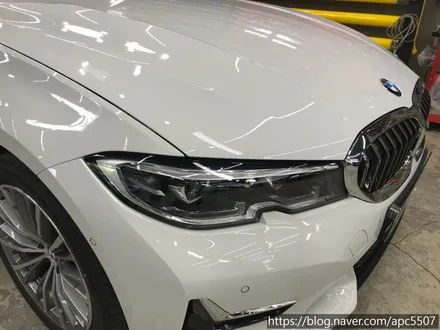 BMW 3시리즈 루프스킨& 라이트 컬러 필름, 엠블럼 랩핑 / 용산구 문배동