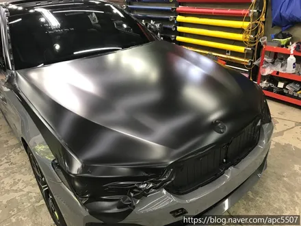 BMW530e 사틴블랙 전체 랩핑 / 용산구 문배동