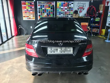 벤츠c클래스 오래된 차에 자동차랩핑!! 부담이 두배 / 용산구 문배동