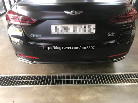 제네시스 사틴 블랙 부분랩핑[ 장안동랩핑][성수동랩핑][강남구랩핑] / 용산구 문배동