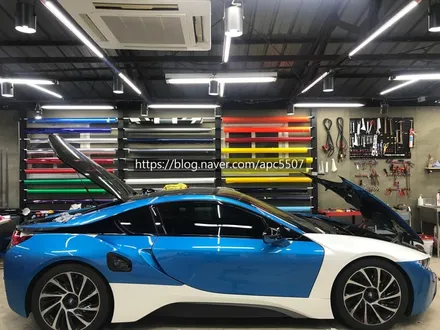 i8 화이트 펄 자동차래핑 하세요 / 용산구 문배동