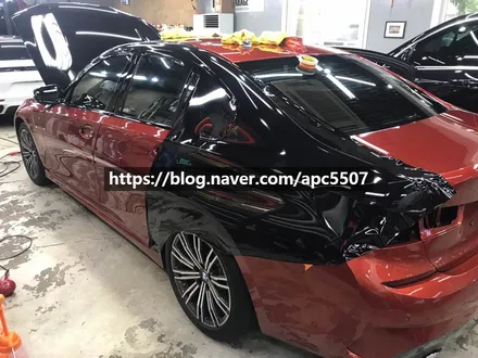 자동차랩핑 무난하지만 강력한 컬러로! bmw 차량 후기 / 용산구 문배동