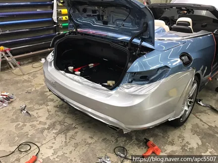 벤츠 e350 카브리올레 전체 래핑 시공기 / 용산구 문배동