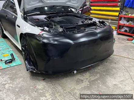 벤츠 amg gt 사틴블랙 전체 랩핑 / 용산구 문배동