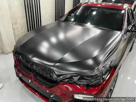 BMW X6 시크한 사틴블랙 전체랩핑 / 용산구 문배동