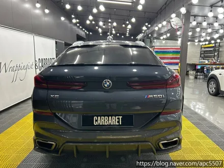 용산구 랩핑, 마포구 랩핑 BMW X6 반무광 사틴블랙으로 전체랩핑 !! / 용산구 문배동