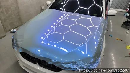 bmw 530i  택랩 카멜레온 블루 랩핑 / 용산구 문배동