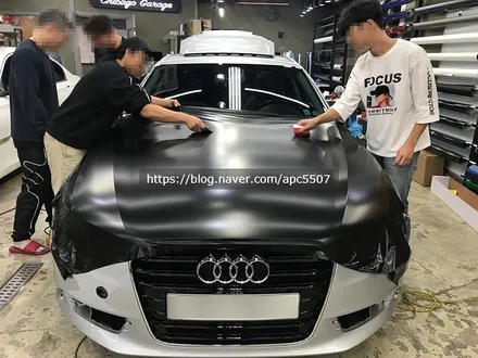 사틴 블랙의 끝없는 인기! \'아우디 A6\' 차량 랩핑 시공기 / 용산구 문배동