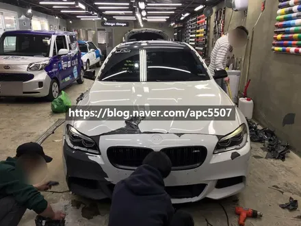 랩핑제거 후 사틴다크그레이로 다시 랩핑하다 / 용산구 문배동