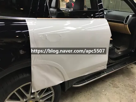 자동차래핑 포르쉐 카이엔을 시공한 듯 안 한 듯 퀄리티로 깔끔하게! / 용산구 문배동