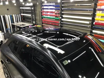 자동차전체랩핑 사틴블랙 매력은 어디까지 / 용산구 문배동