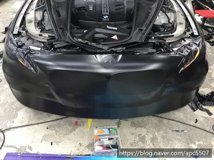 bmw f10 사틴 블랙 랩핑 / 용산구 문배동