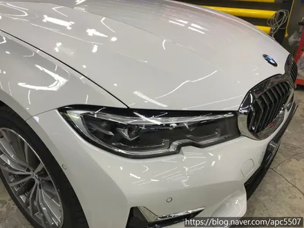 BMW 3시리즈 루프스킨& 라이트 컬러 필름, 엠블럼 랩핑 / 용산구 문배동