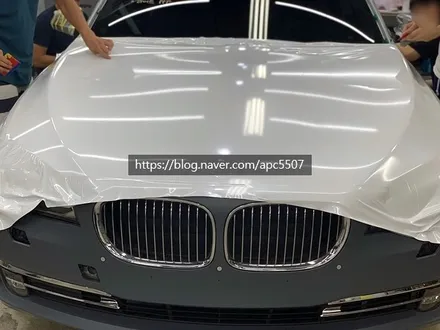 고급스러운 다이아몬드 화이트 랩핑 시공기 \'BMW 7시리즈\' / 용산구 문배동