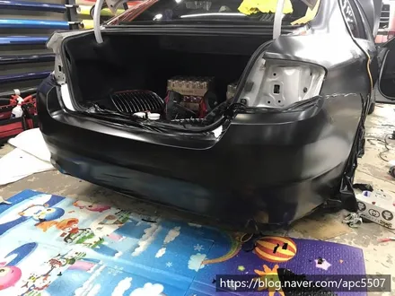 bmw f10 사틴 블랙 랩핑 / 용산구 문배동