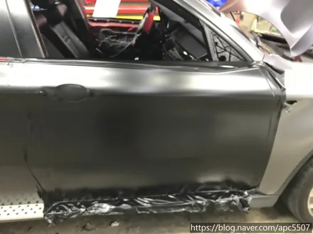 BMW X6 사틴 블랙 전체랩핑 / 용산구 문배동