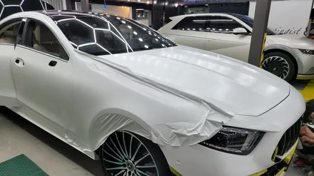 벤츠 cls 영롱사태 사틴 화이트 / 용산구 문배동