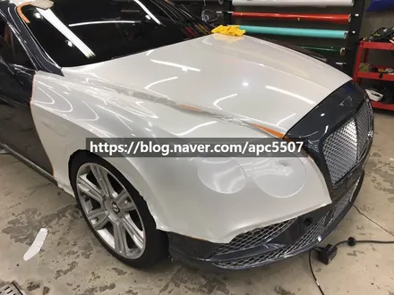 실내랩핑 벤틀리 GT 차량을 퓨어하게 시공하자 / 용산구 문배동