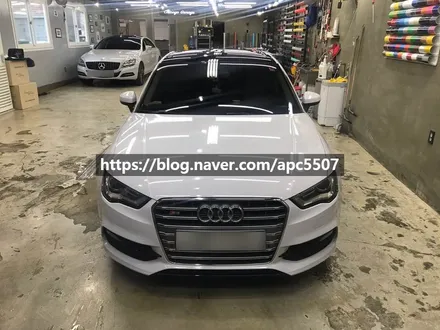 자동차래핑지 라이트 그레이 컬러로 아우디 s3 시공 / 용산구 문배동