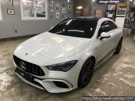 벤츠 CLA 45 S AMG  튜닝/ 루프스킨, 사이드미러 시공 / 용산구 문배동