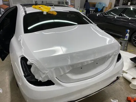 벤츠 S클래스 S450 전체랩핑 유광화이트_하남랩핑_미사랩핑_구리랩핑_남양주랩핑_강동랩핑 / 하남 풍산동