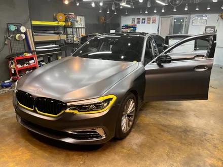BMW G30 5시리즈 사틴다크그레이 전체랩핑_하남랩핑_남양주랩핑 / 하남 풍산동