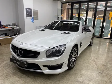 SL63AMG 사틴화이트펄 전체랩핑_서울랩핑_하남랩핑_미사랩핑_구리랩핑_남양주랩핑_덕소랩핑_강동랩핑_다산랩핑 / 하남 풍산동