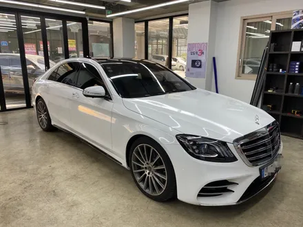 벤츠 S클래스 S450 전체랩핑 유광화이트_하남랩핑_미사랩핑_구리랩핑_남양주랩핑_강동랩핑 / 하남 풍산동