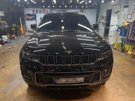 JEEP 그랜드체로키L 전체 크롬죽이기랩핑시공_하남랩핑_남양주랩핑 / 하남 풍산동