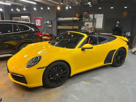 911카브리올레 992 다크옐로우 전체랩핑_하남랩핑_미사랩핑_남양주랩핑_구리랩핑 / 하남 풍산동