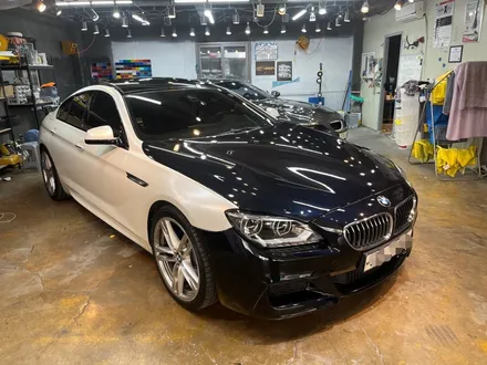하남BMW 640i 사틴펄화이트 사고 보험처리_보험랩핑_강동래핑_마석랩핑_평내랩핑_호평랩핑 / 하남 풍산동