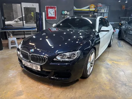 하남BMW 640i 사틴펄화이트 사고 보험처리_보험랩핑_강동래핑_마석랩핑_평내랩핑_호평랩핑 / 하남 풍산동
