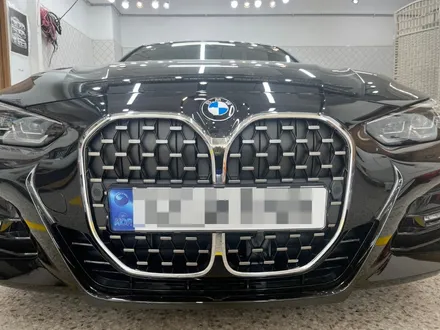 하남 BMW 4시리즈 전면 그릴 랩핑시공_미사랩핑_남양주랩핑_강동랩핑 / 하남 풍산동