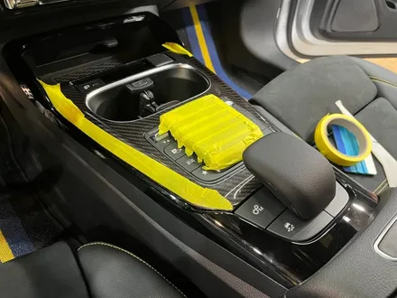 하남 미사 벤츠 CLA 45amg 실내 카본랩핑 시공 / 하남 풍산동