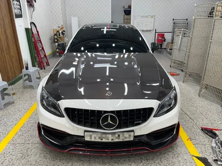 구리 남양주 C63amg 쿠페 본넷 카본랩핑시공 맛집_디케이아지트_평내랩핑_호평랩핑_금곡랩핑_덕소랩핑 / 하남 풍산동