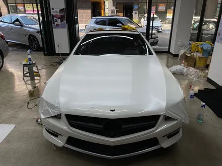 SL63AMG 사틴화이트펄 전체랩핑_서울랩핑_하남랩핑_미사랩핑_구리랩핑_남양주랩핑_덕소랩핑_강동랩핑_다산랩핑 / 하남 풍산동