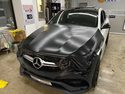 벤츠 GLE 쿠페 63AMG 사틴블랙 전체랩핑_하남랩핑_미사랩핑_서울랩핑_남양주랩핑_구리랩핑 / 하남 풍산동