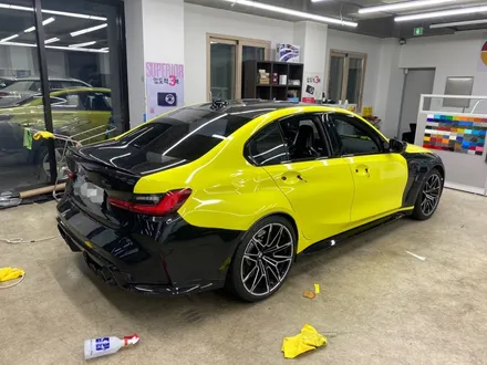 G80 M3 엠뷸런스옐로우 전체랩핑시공_하남랩핑_남양주랩핑_구리랩핑_다산랩핑_서울랩핑 / 하남 풍산동